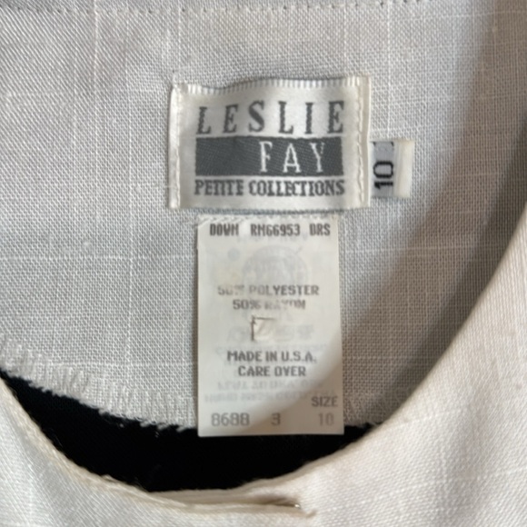 Vintage Leslie Fay Petite Collections Dress - size 10 - Picture 2 of 3